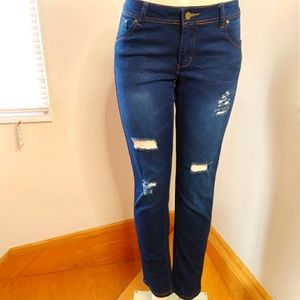 Kismore Denim Distress Jeans Pants